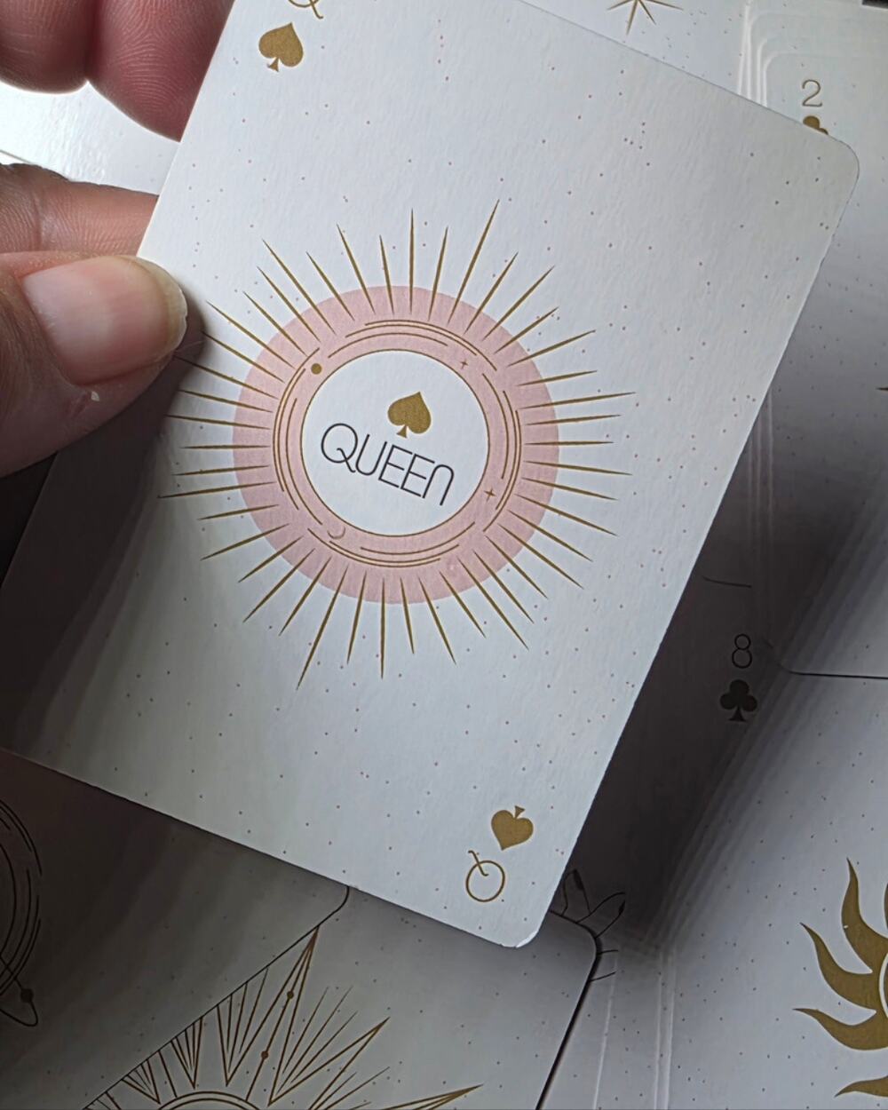 Celestial Minimalist Playing Cards Deck by RMS International - 52 Gold Foil